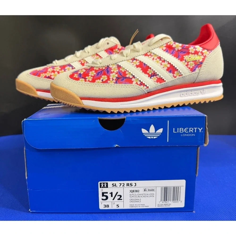 Adidas SL Liberty London Floral Print Sneakers Size 5.5 or Women's 7-7.5‎